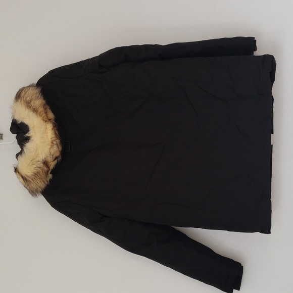 PUREMSX Men's Quilted Jacket Parka Insulated Fur Hooded Heavy Duty Overcoat Sz M - Picture 12 of 16